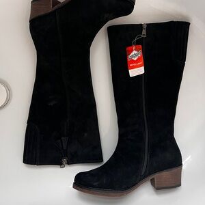 Propet Black suede Heeled knee high Boots
